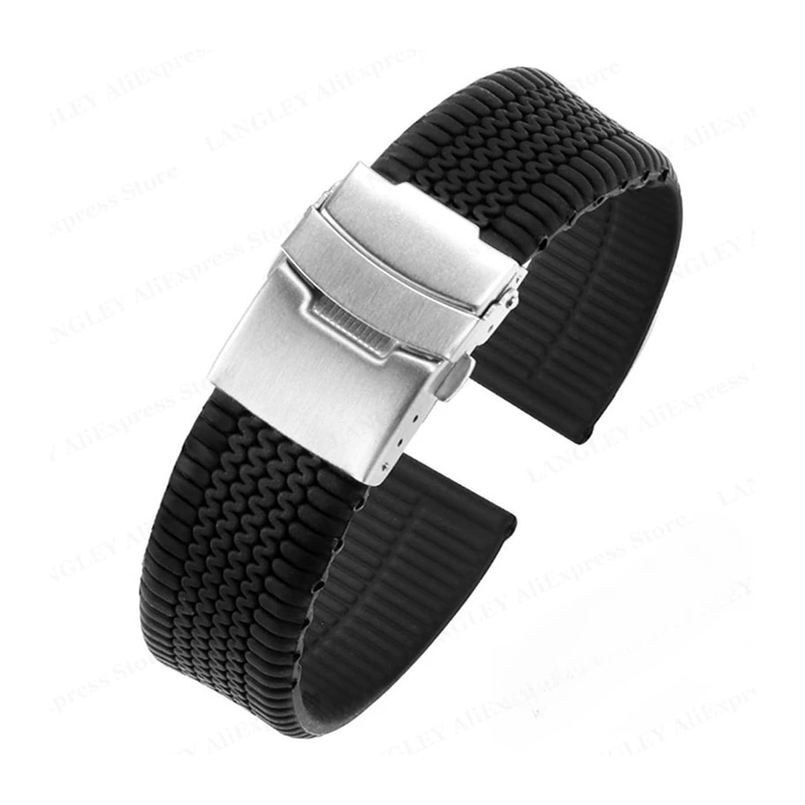 Bracelet de montre en caoutchouc 20mm de qualité supérieure et ajustement rapide - 6