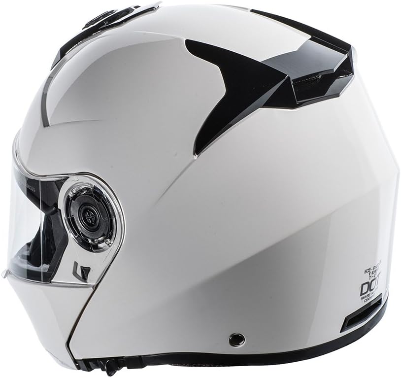 TORC T27 Full Face Modular Motorcycle Helmet with Graphic and Flip-Down Sun-Shield (Blade)