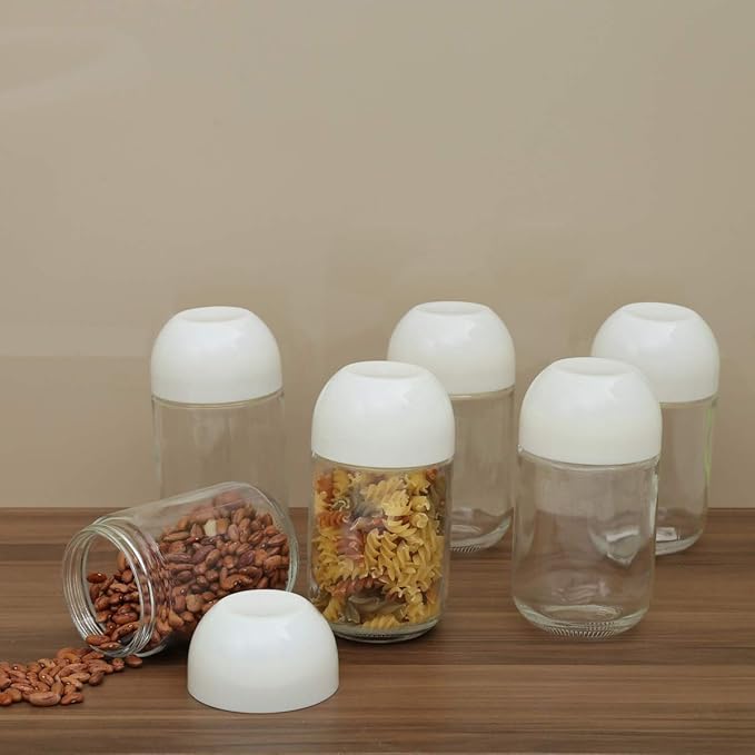 Buy Home Centre Regal Glass Storage Jars 600ml 6 Pcs. Online at Low Prices in India Amazon.in
