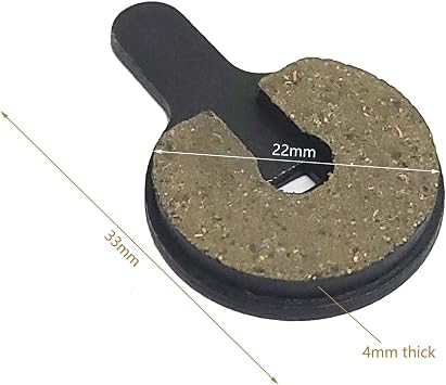 4 Pairs (8pcs) Resin Semi Metallic Bike Disc Brake Pads Compatible with Shimano SRAM AVID Hayes MX3 MX4 Mountain Road Bicycle Bike Cycling MTB Disc Brake Pad