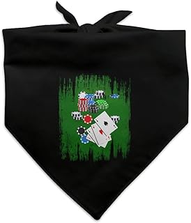 Poker Aces Cards Chips Gambling Dog Pet Bandana