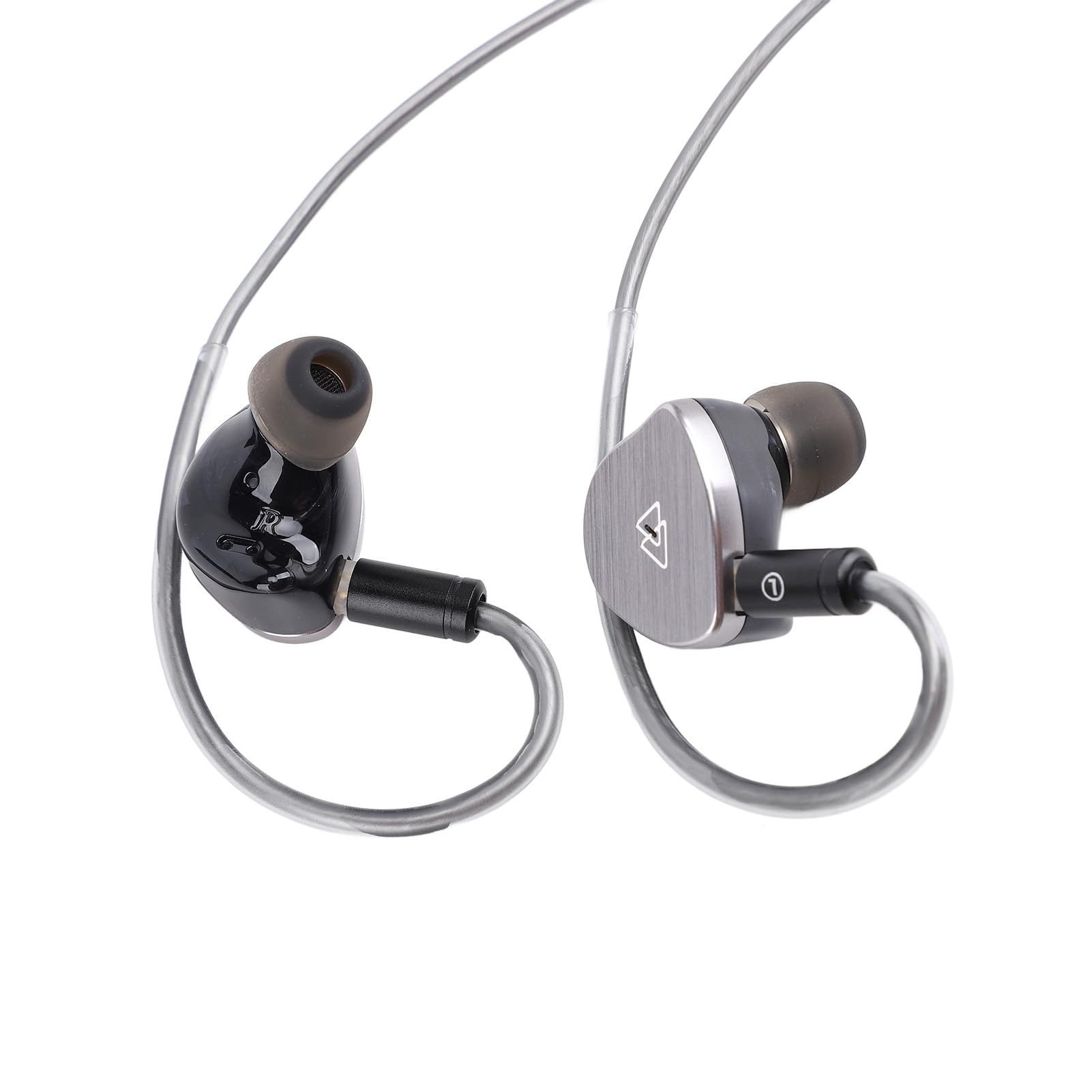 Bewinner Auricolari Cablati HiFi, Cuffie Intrauricolari con Isolamento Acustico, Driver Dinamico da 12 Mm a 2 Pin da 3,5 Mm, Cuffie Monitor da Studio per Musicisti, Cantanti, Audiofili (BQ10 Tipo C