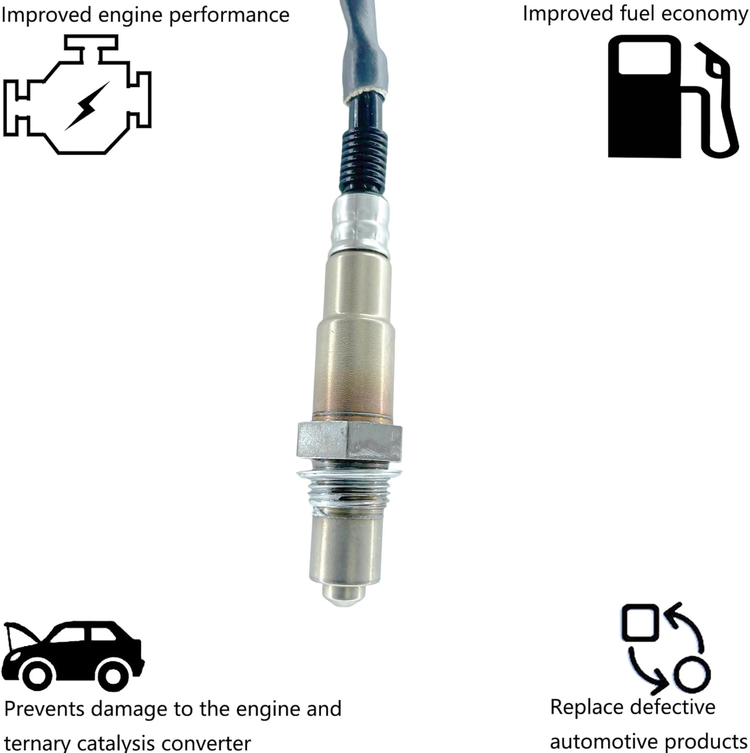 Dropwater Upstream Upper Air Fuel Sensor Replacement for Audi A4 A8 Tt Quattro 1.8L 4.2L,for Vw Golf Jetta Passat Phaeton Oxygen O2 Sensor,Replaces#234-5115 OS2397 17005 75-2773