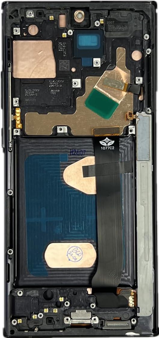 for Glaxy Note20 Ultra LCD Screen with Frame Replacement for Samsung Galaxy Note20 Ultra 5G SM-N986B SM-N985 SM-N986U 6.9" LCD Screen Display Touch Digitizer with Frame+Tool (Black)