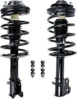 Vista 44 de Detroit Axle - Kit de puntales delanteros para Volvo C30 C70 S40 V50, 2 puntales muelle helicoidal 2 estabilizador, barra estabilizadora, enlaces