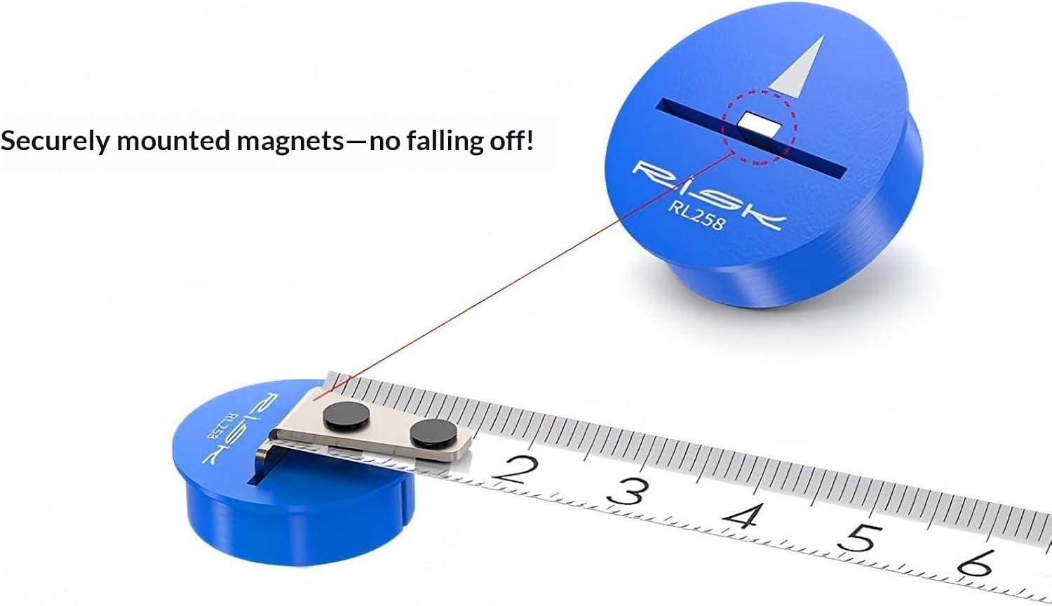 Bicycle Seat Height Measuring Tool with Magnetic Gauge & Center Finder - Precision Saddle Adjustment for Road, Mountain & MTB Bikes - Fast, Accurate Measurement for Optimal Comfort