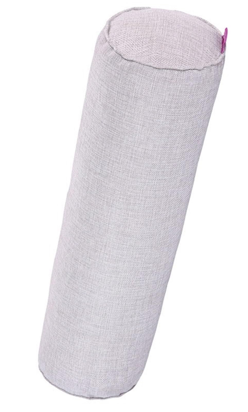 BLLMTEAR Neck Roll Pillow with Zipper - Full Moon Bolster/Round Cylinder Pillow Case for Bedroom, Living Room, Sofa - Removable Solid Color Cervical Throw Pillow Covers(6,20x100cm/8x39.3in)