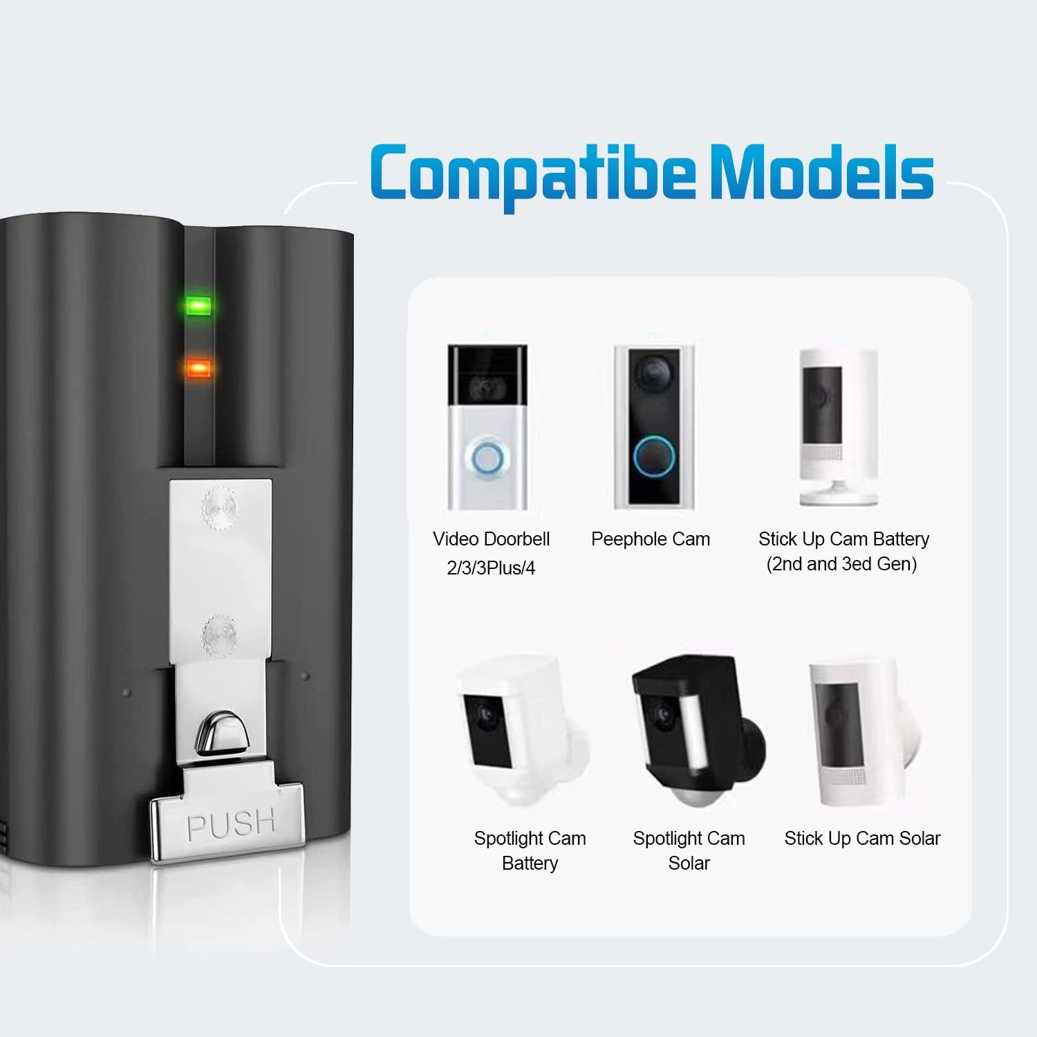 Quick Release Battery Pack Ring Doorbell 2nd Generation Battery