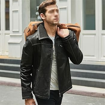 ジャケット・アウター 00s archive biker jacket Pig leather Youllyuu Mens Pigskin Leather Motorcycle Jacket Coat with