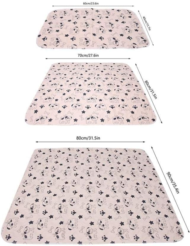 Pet Pee Pad, Reusable Puppy Dog Cat Pee Pads Bed Carpet Washable Absorbent Pet Trainging Pads Dog Urine Mat(70 * 80cm)