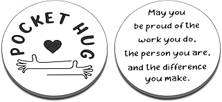 Employee Appreciation Gifts for Coworker Colleague Staff Social Worker Office Gifts for Coworker Leaving Going Away Gift for Coworker Work Bestie Retirement New Job Farewell Christmas Pocket Hug Token