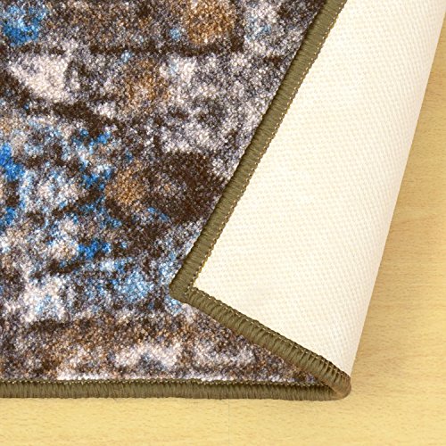 Tapete de área Ezra antiderrapante da Superior's Designer; impresso digitalmente, baixa manutenção,