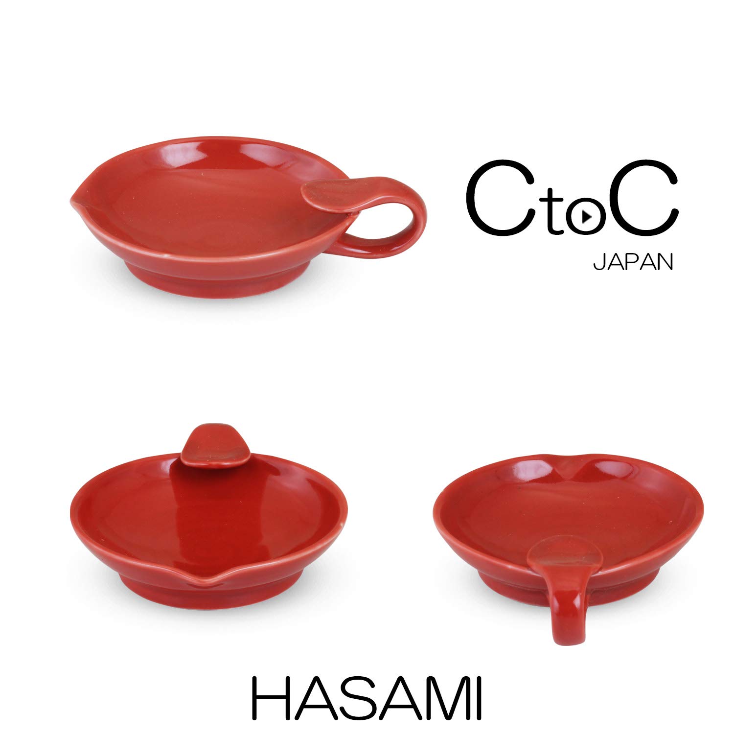 Amazon｜シートゥーシー ジャパン(Ctoc Japan) おたま 赤 13x10x3.5cm