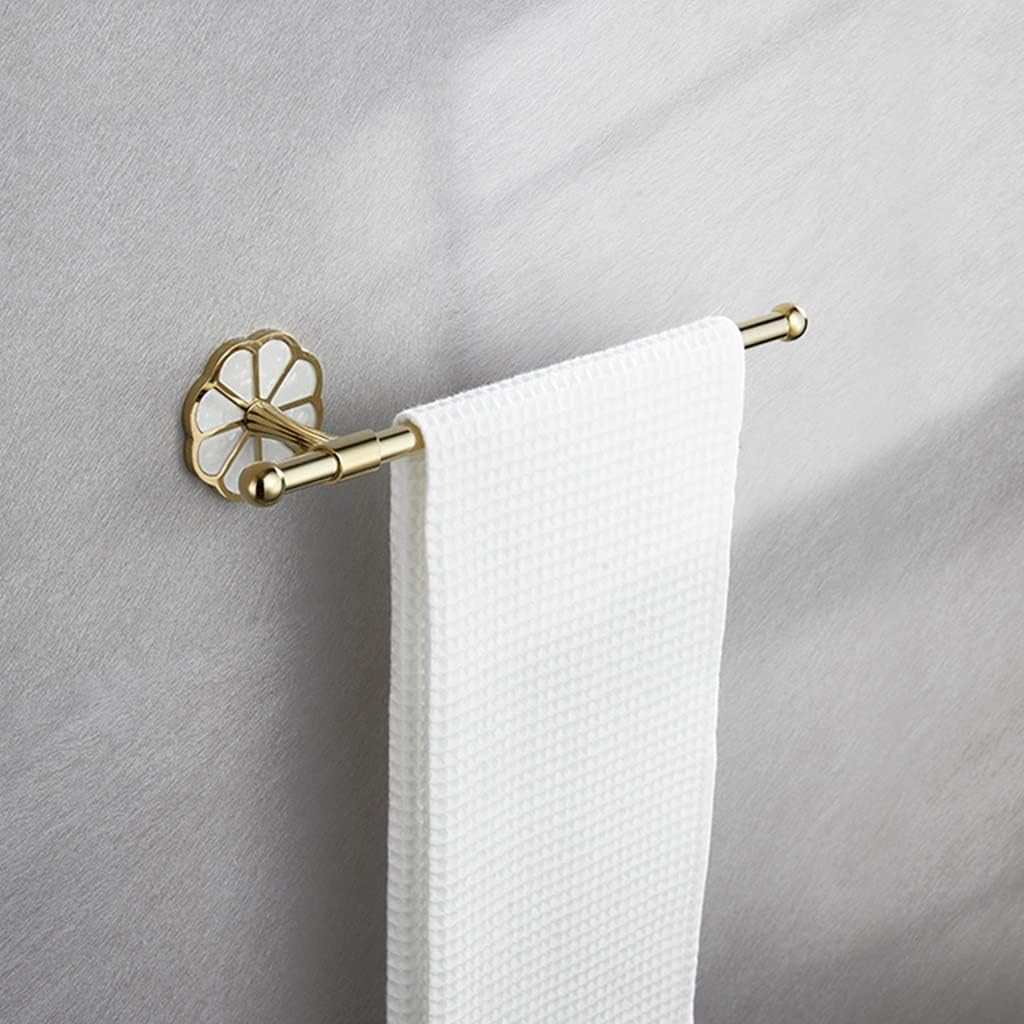 Bathroom Shelves Bathroom Accessories Kit, Golden Full Copper Towel Rail, Towel Bar, Towel Ring, Bathroom Towel Rack Holder Star of Light