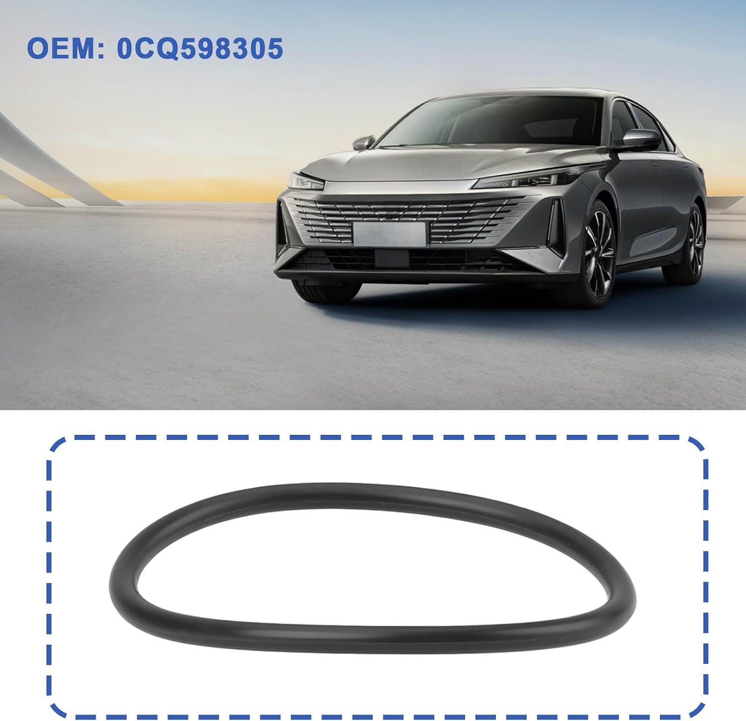1 Set Engine Oil Pump & Filter Seal Kit 0CQ598305, Compatible with VW Arteon 2017, Compatible with Caddy 2015