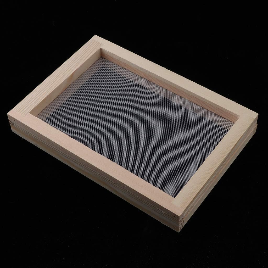 3Pcs Wooden Paper Making Papermaking Mould Frame Screen Mesh Tool Kits for Paper Handcraft DIY Paper Craft