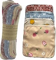 Vista 9 de Paquete de 20 rollos de toallas de papel reutilizables, juego de servilletas lavables, juego de 4 colores, paquete de 20 toallas sin papel, 100%