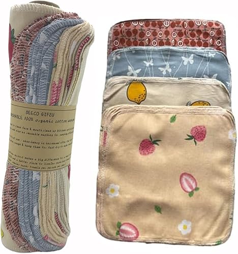 Miniatura 8 de Paquete de 20 rollos de toallas de papel reutilizables, juego de servilletas lavables, juego de 4 colores, paquete de 20 toallas sin papel, 100%