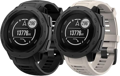 Miniatura 14 de NotoCity Correa de repuesto para Garmin Instinct, correa de repuesto de silicona suave, solo compatible con Instinct Sports GPS Smart Watch