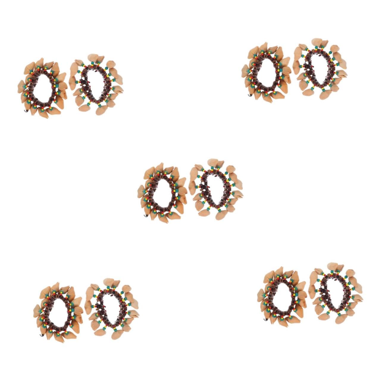 10 pezzi Braccialetti Percussione con Strumento Musicale Leggero per Accessorio Creativo per Feste e