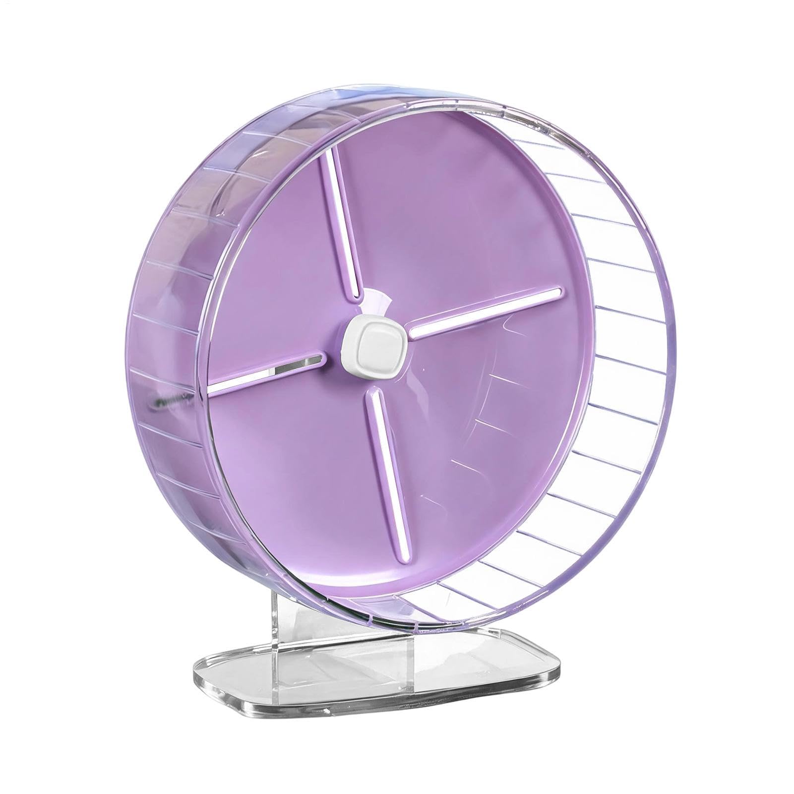 Roues d'exercice pour hamster 25,4 cm silencieuses, support réglable