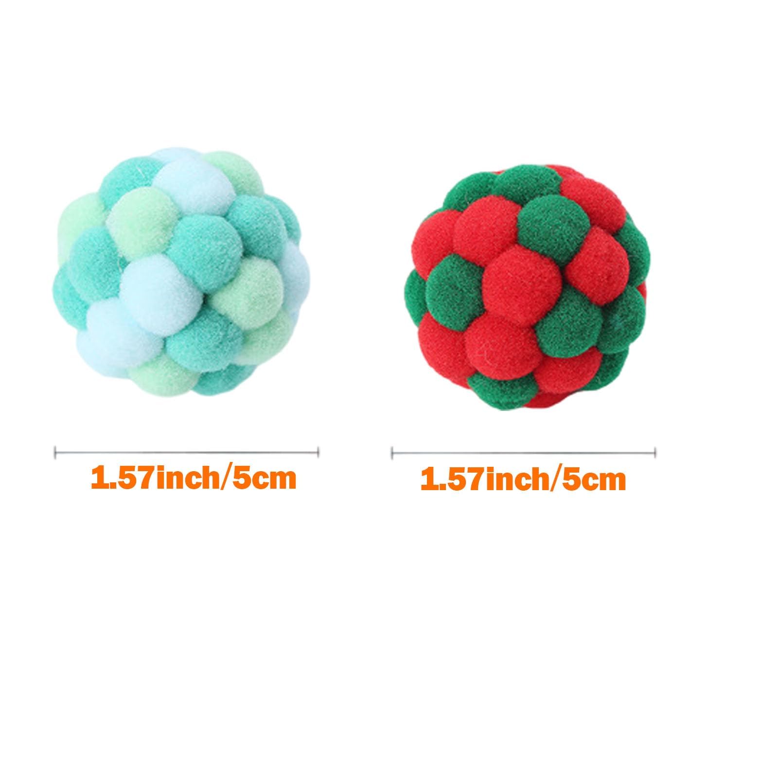 Knupis 6 Palline Di Per Gatti E Gattini Con Sacchetto – Gioco Silenzioso In 100% Lana – Giocattolo Robusto E Durevole – Palline Ben Visibili Per Gatti E Kitten - 6