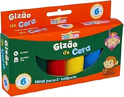 GIZAO DE CERA MEU PRIMEIRO GIZ 6 CORES PCT/6 UND LEOELEO