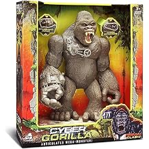 Lanard Primal Clash! Cyber Gorilla Mega Monster! - 10" Articulated Figure, Kids Toy Figure, Ages 3+