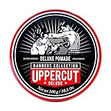 UPPERCUT DELUXE Barbers Collection Deluxe Pomade, 10.5 oz / 300g - Strong Hold, High Shine Hair Pomade – Water-Based, Easy Washout – Classic Barber Styling for Slick Backs, Side Parts & Pompadours