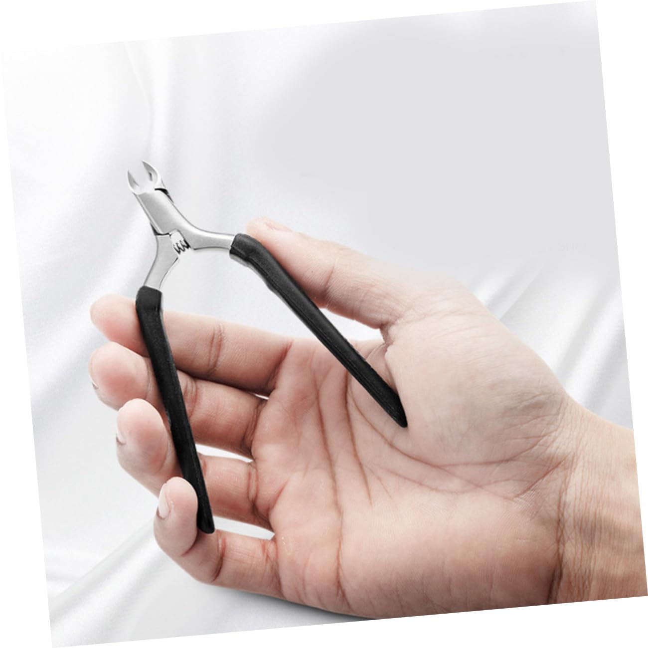 Mipcase 3pezzi Forbici Per Rimozione Cuticole e Morta Strumento Manicure Ergonomico Inossidabile Design Semplice e Pratico Per Uso Domestico e Professionale Nero