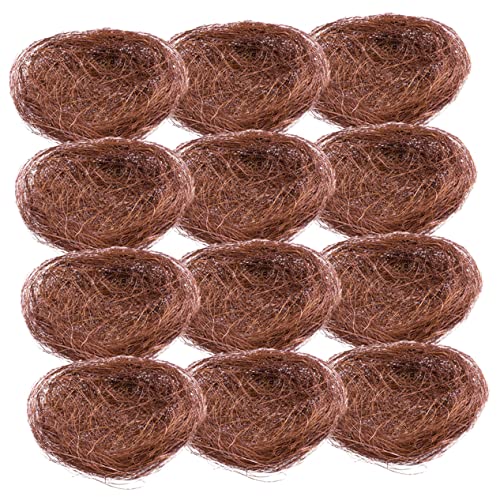 BESTonZON 16Pcs Decorative Bird Nest Realistic Garden Decor for Home and Party for Easter Decorations Creative Tray for Unique Displays