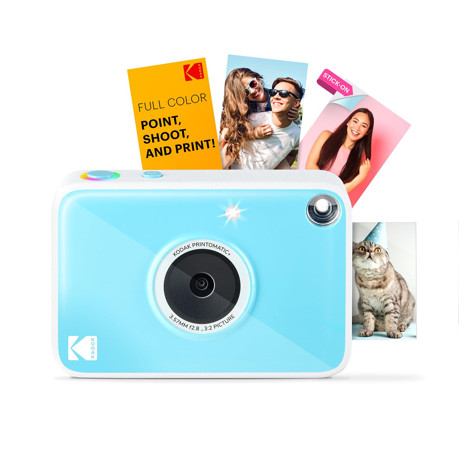 Amazon.co.jp: Kodak Printomatic+インスタントカメラ (スカイブルー