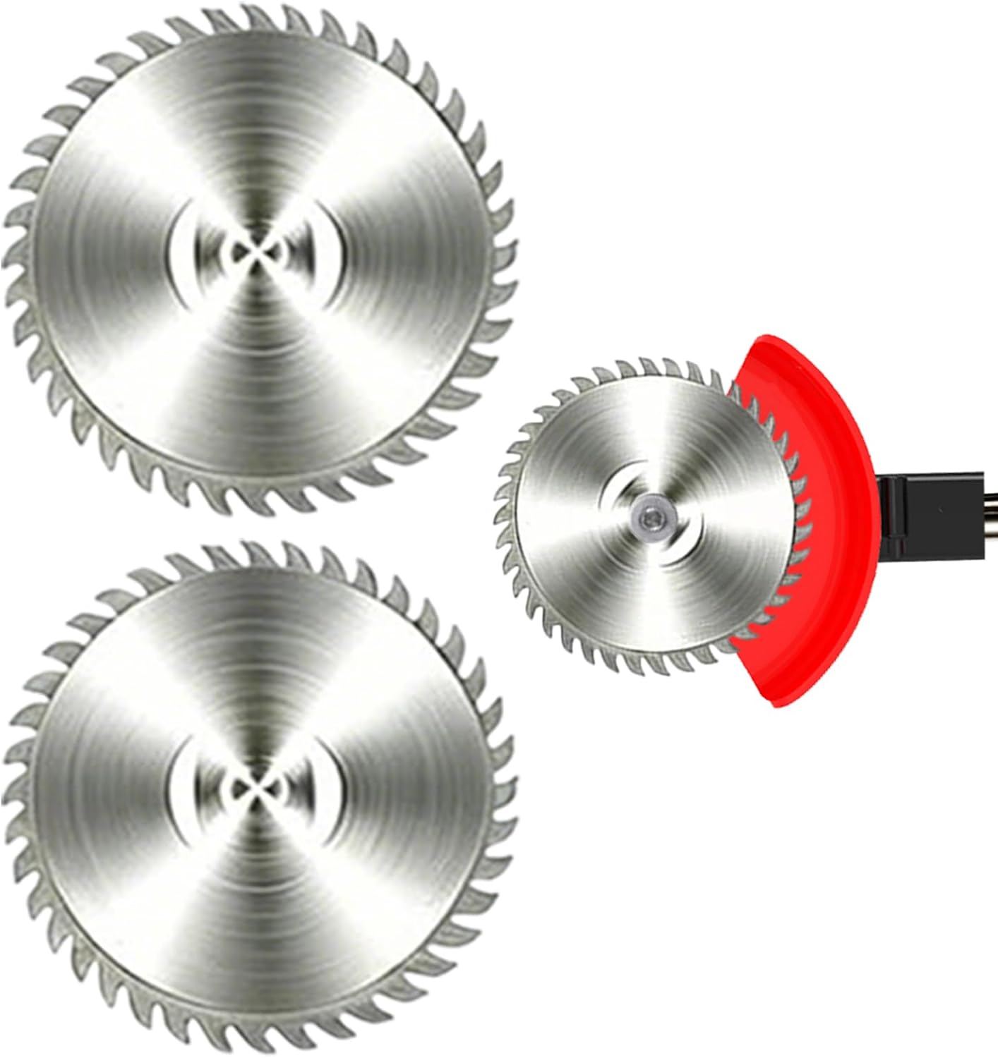 2 PCS Grass Trimmer Blade Heads Replacements and Nut - 6" Teeth Carbide Tipped Weed Wacker Blade, Metal Cutter Blades Replacement Suitable for Most Electrical Weed Wacker stringless Weed Eater