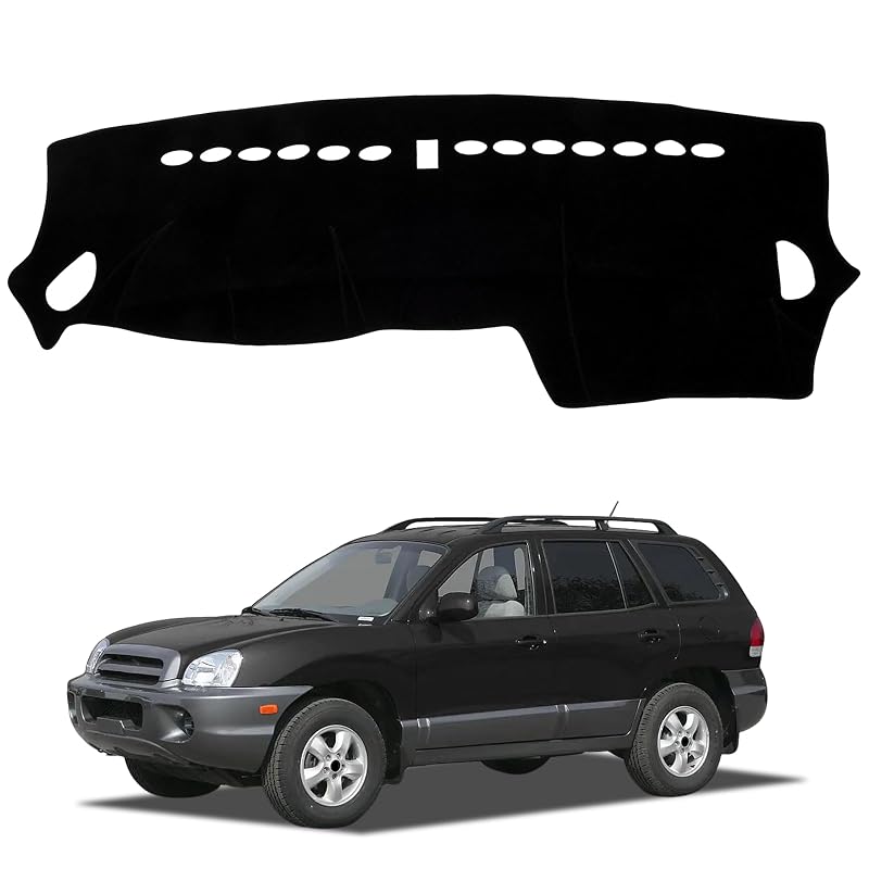 Capa para Painel HPEVA compatível com Hyundai Santa Fe 2001–2006, antiderrapante e para redução de reflexos