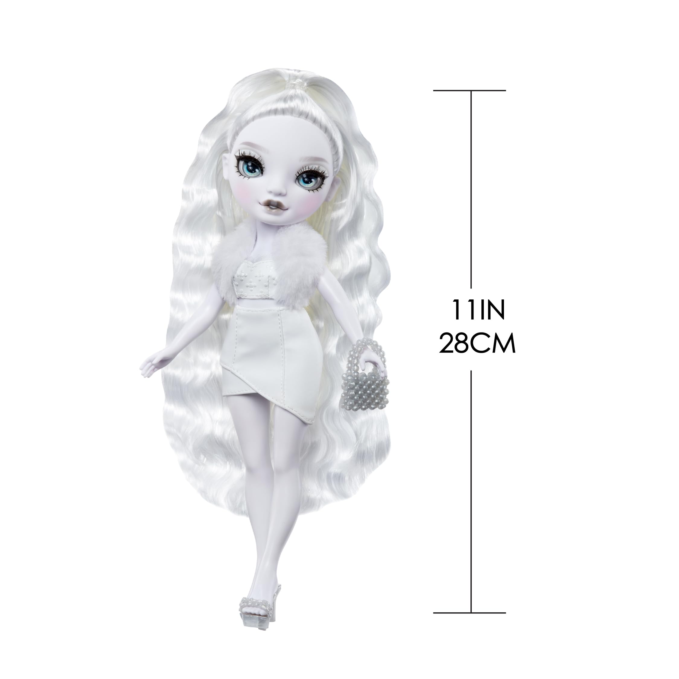 Rainbow High Shadow High Heather Grayson, Grayscale 28cm Fashion Doll, Black & White Hair and Outfit, Stylish Handbag - Image 3