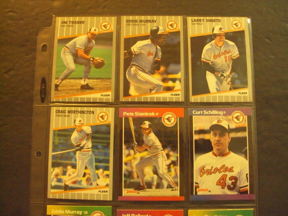 62 Assorted Baltimore Orioles Baseball Cards