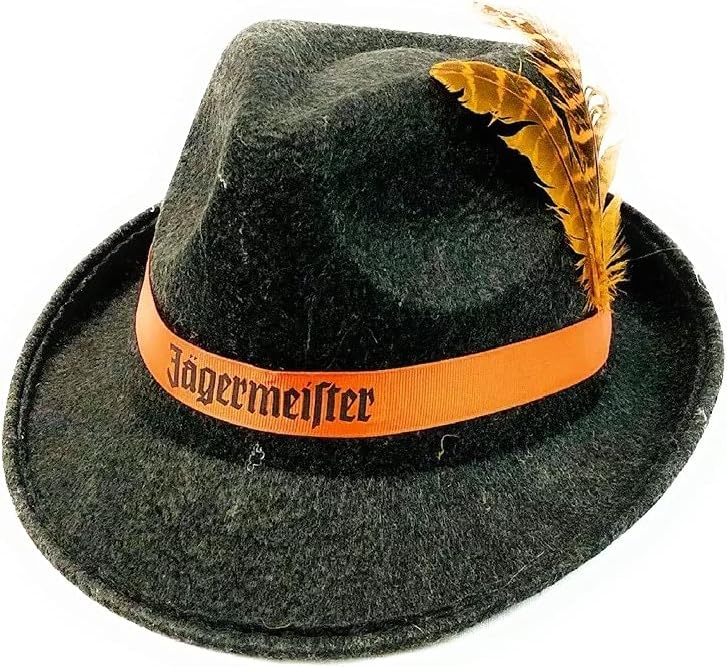 Jägermeister Hat / Costume Hat / Felt Hat with Feather