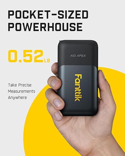 Miniatura 6 de Fanttik A10 Apex - Cinta métrica láser digital 3 en 1 con pantalla a color HD, medición láser recargable de 165 pies y láser de línea cruzada verde