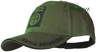 DEURA U.S. Army OD Green Baseball Cap 82nd Airborne Insignia Hat
