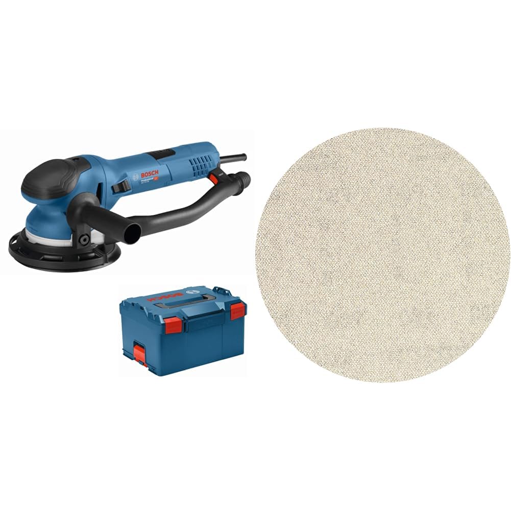 Bosch Professional: szlifierka mimośrodowa GET 75-150 & Bosch Professional 5x Siatki ścierne EXPERT M480