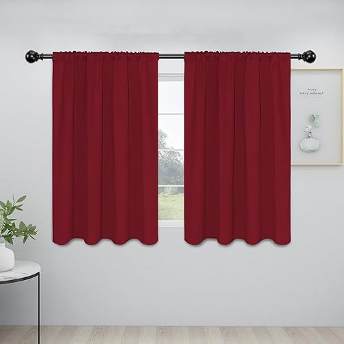 Miniatura 134 de Easy-Going Cortinas opacas con bolsillo para barra para dormitorio, cortinas de ventana para oscurecer la habitación para sala de estar, cortinas de