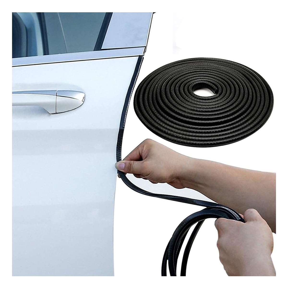 R-timer U Shape Rubber Car Door Edge Guard for Audi A1 citycarver (GB) 2018-2022, Anti-Scratch Car Edge Protector Edge Protector Seal Trim Strip for Cars, 20M