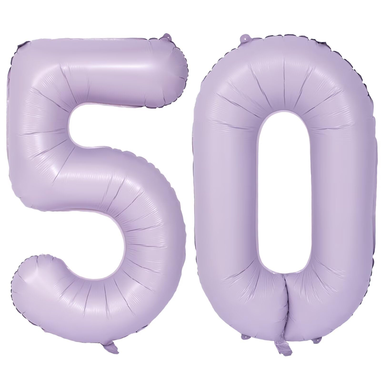 Purple Number 50 Balloons 40 Inch Large Aluminum Foil Party Balloons