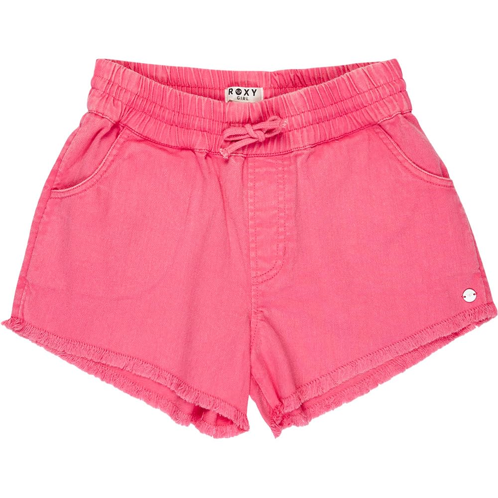 Short à taille élastique Roxy rose idéal pour les vacances à la plage - 4