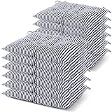 Geetery 12 Pcs Floor Pillows for Classroom Bulk Square Seating Cushions for Floor Chair School Kindergarten Reading Corner, 15.7'' Large Thick Meditation Cushions Yoga Nursery Daycare (Stripe)