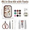 Cloisonne Filigree Enamel Paint by Numbers Kit, All in One with Tools, DIY Craft, Starter Set for Adults and Beginners, Easy Instructions, Hobby for Adults Teens Elderly Handmade Home Decor Gifts #1