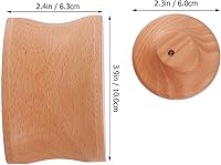 Vista 5 de UKCOCO Soporte de madera maciza para auriculares, soporte de madera, soporte de madera, soporte de madera, soporte para auriculares, soporte