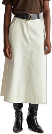 United Colors of Benetton%100 Pamuk Kadife Klo  Fermuarl  Midi Etek, 125A494BD0058