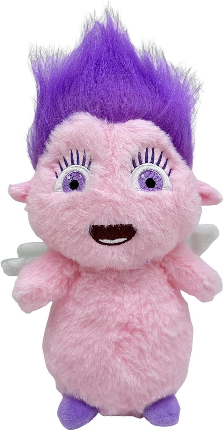 Bibble Plushies, Purple Hair Kawaii Chubby Elf Plush Doll, Super Soft Hit Animated Movie Character Plush Toy, Creative Role Throw Pillow, Funny Cute Home Decor Collectibles Stuffed Toys (Pink) — image 1
