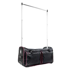 Ecogear Dance Bag with Garment Rack 28 Inch Rolling Duffel Ideal for Dance Competition Travel Wheeled Upright Luggage